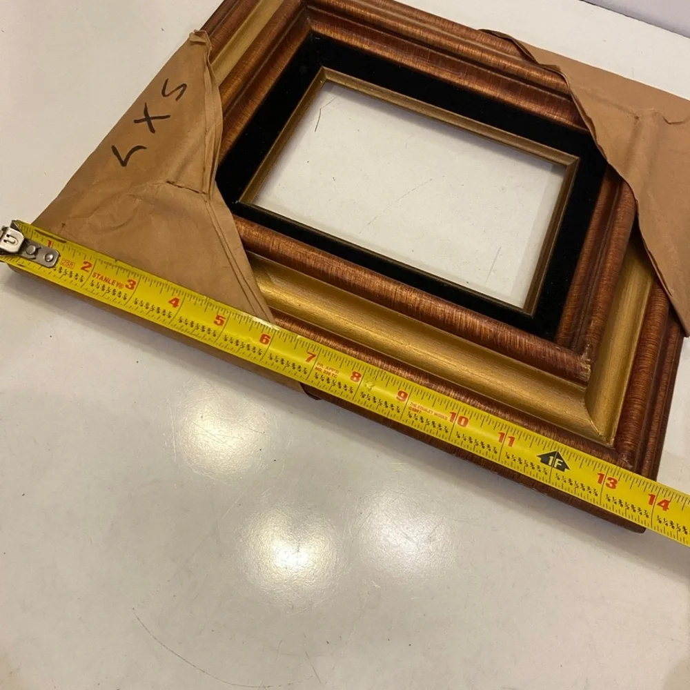 Wooden picture frame no glass. 5 X 7